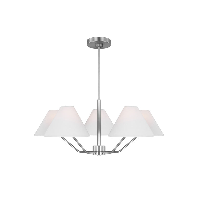 Kevenor candelabru din alamă și material textil, modern, conic