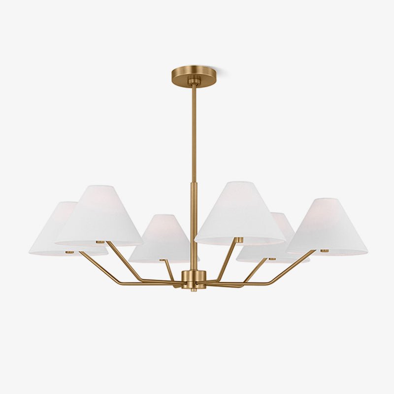 Kevenor candelabru din alamă și material textil, modern, conic