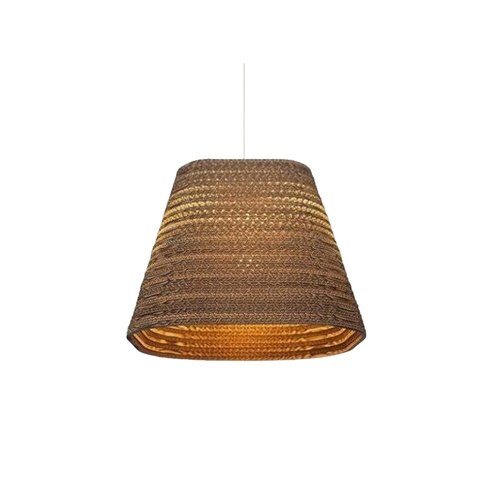 Muto Pastoral Silkworm Rustic hârtie lampă suspendată