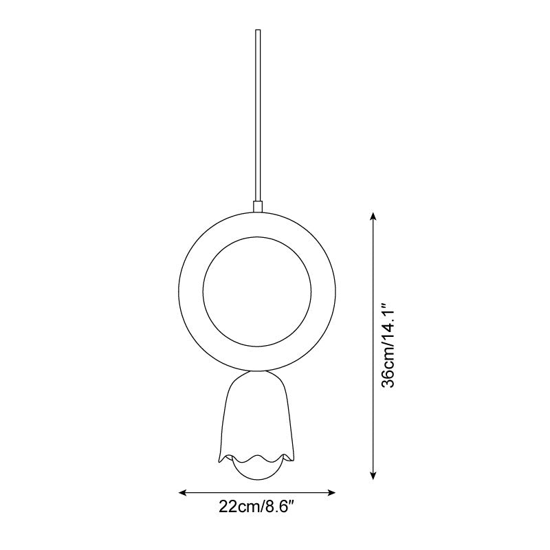 Givnoa lampă suspendată minimalistă