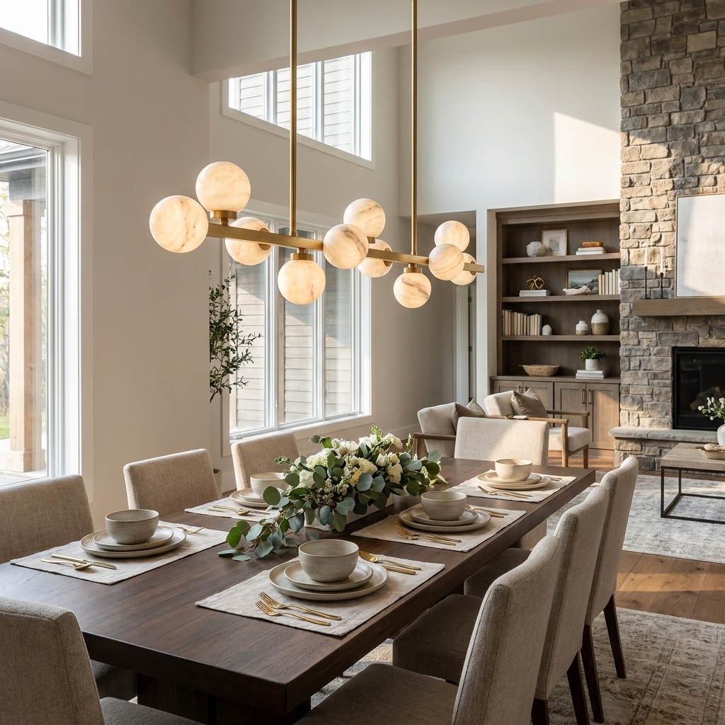 Aldenford Candelabru din alabastru