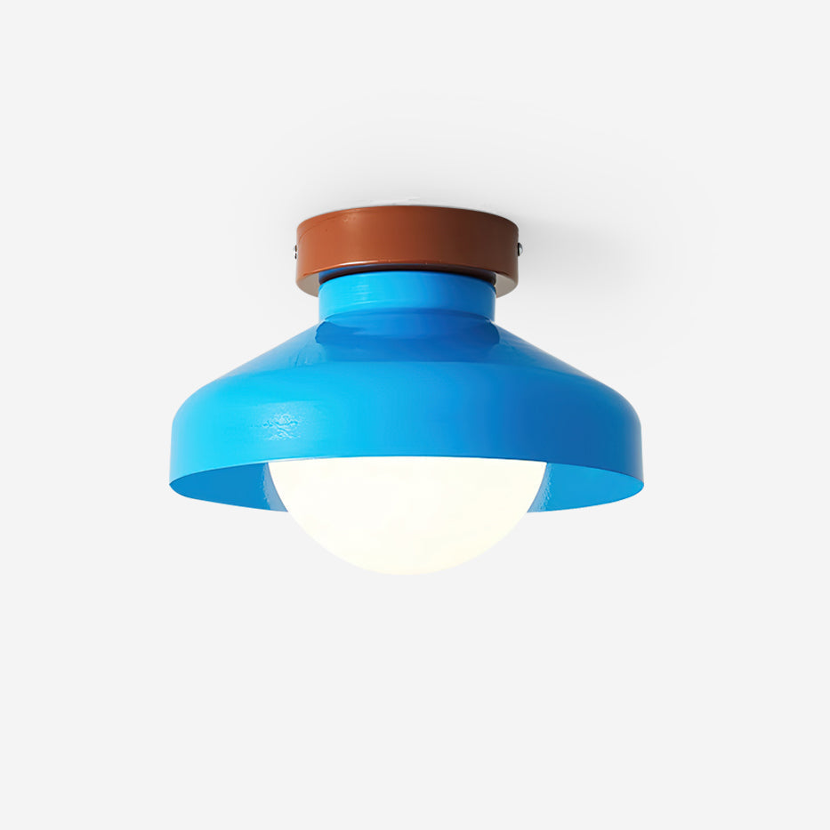 Valaneria plafonieră aplicată albastră din metal