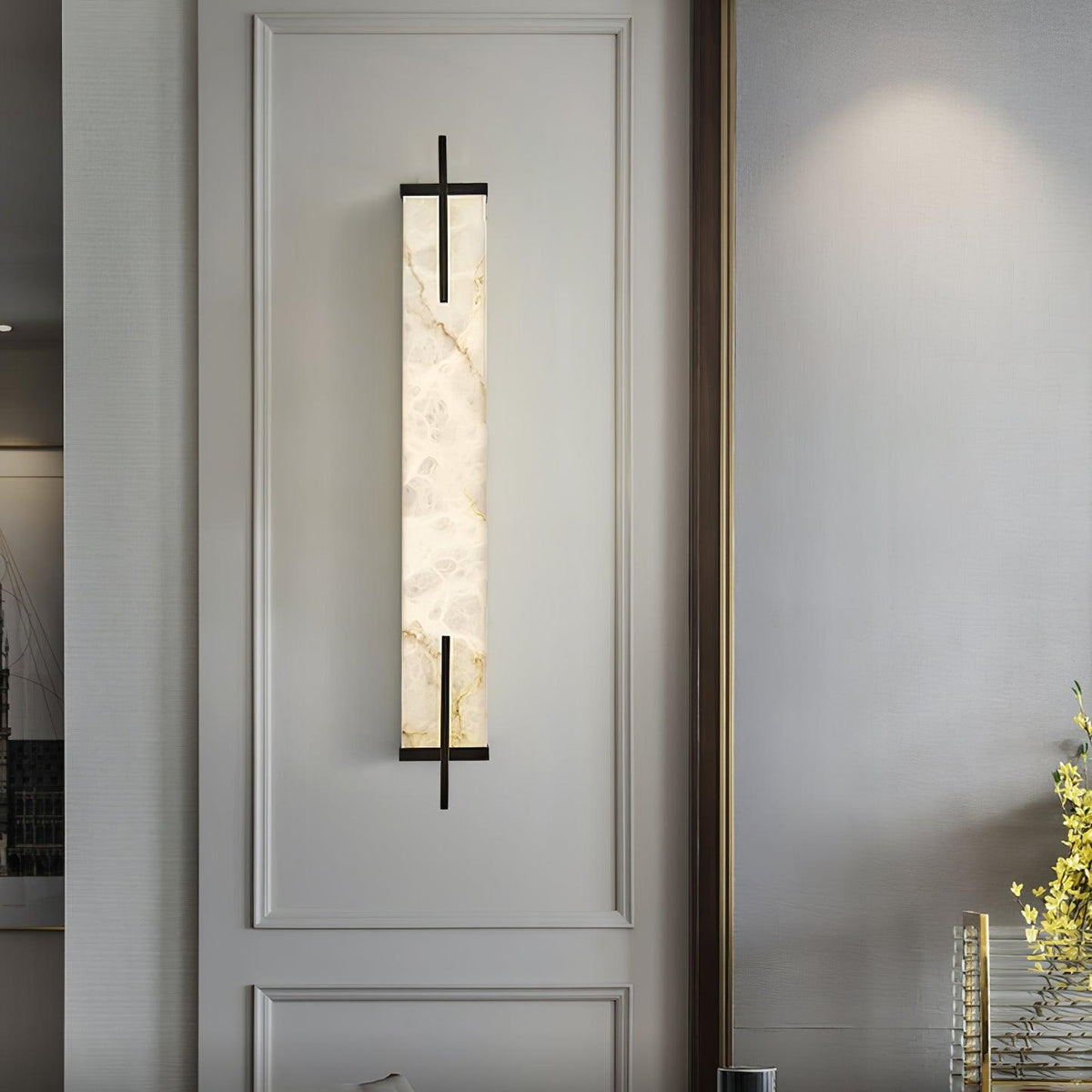 Komino Rectangular aplică de perete din alabastru