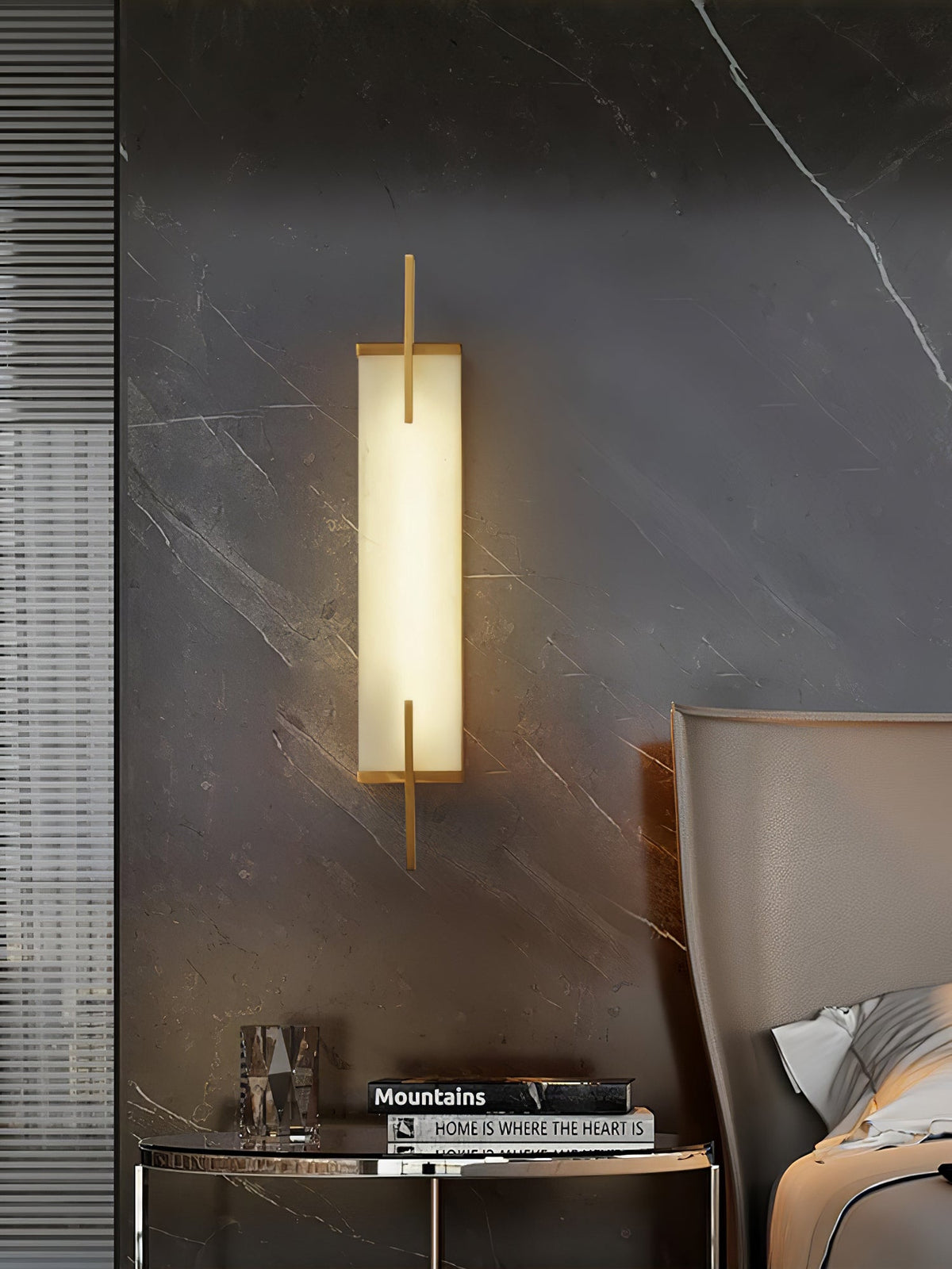 Komino Rectangular aplică de perete din alabastru