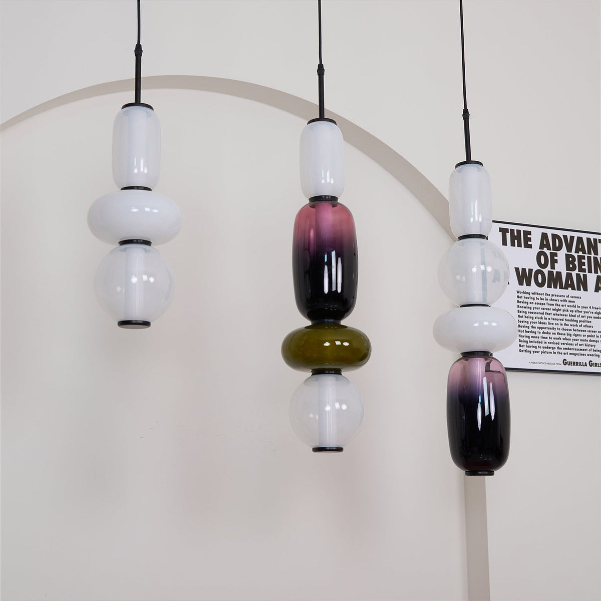 Eiriniella Candied lampă suspendată din sticlă