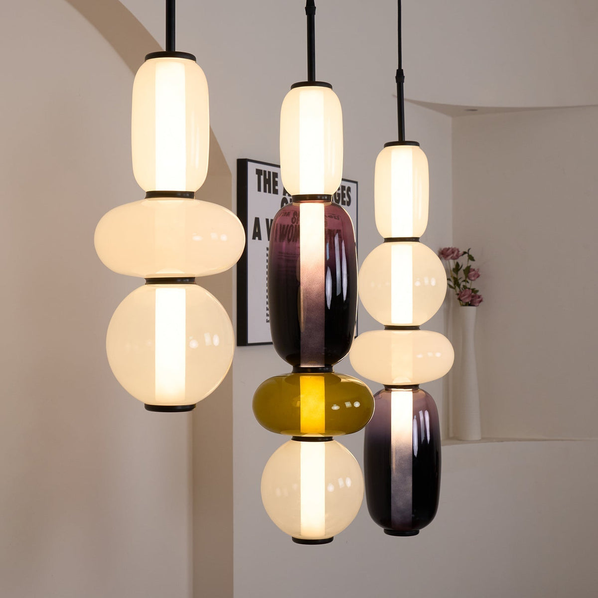 Eiriniella Candied lampă suspendată din sticlă