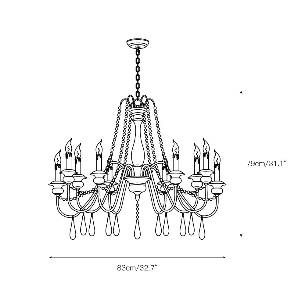Veloian candelabru