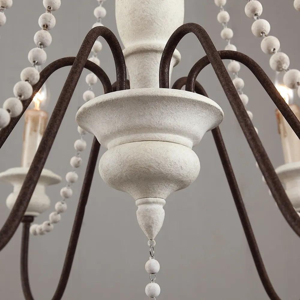 Liorerian candelabru cu Brațe în Formă de Scroll, Stil Rustic
