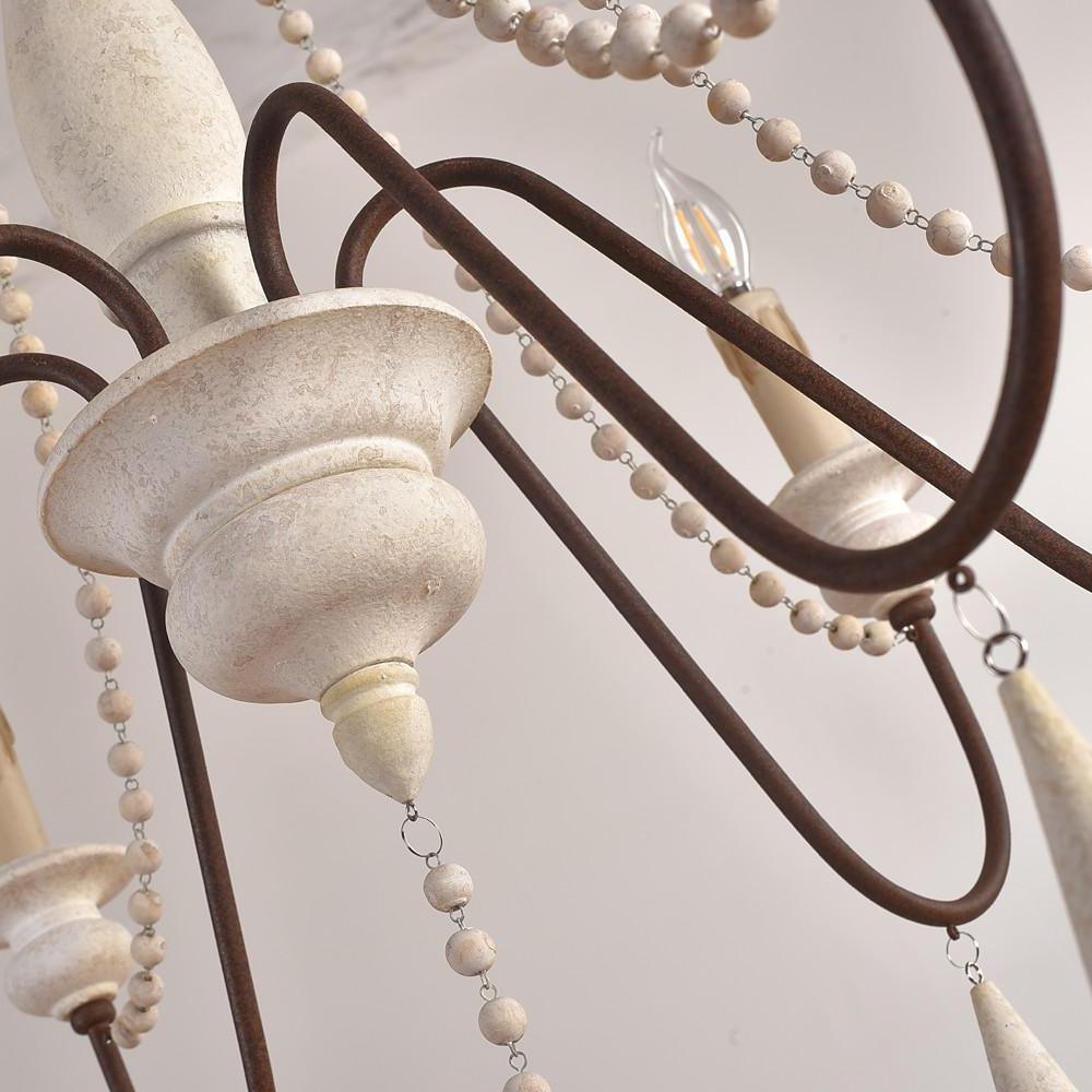 Liorerian candelabru cu Brațe în Formă de Scroll, Stil Rustic