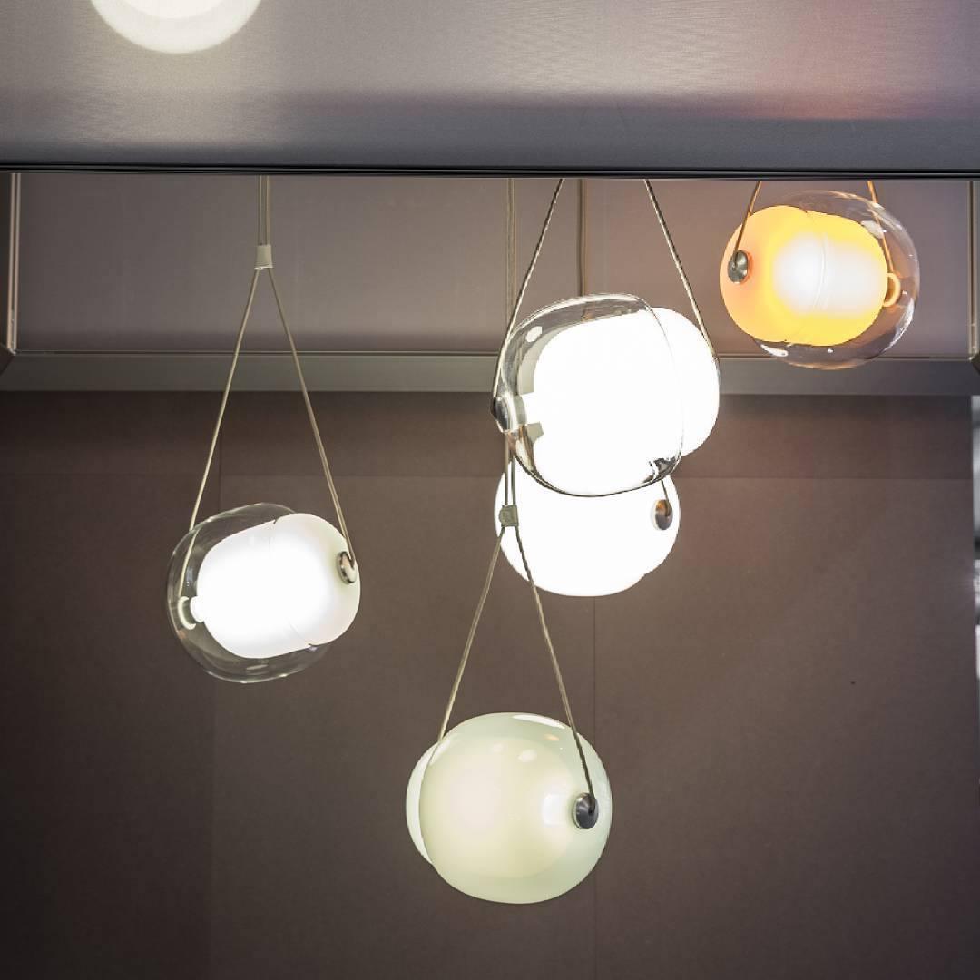 Ovexa lampă suspendată contemporană din sticlă