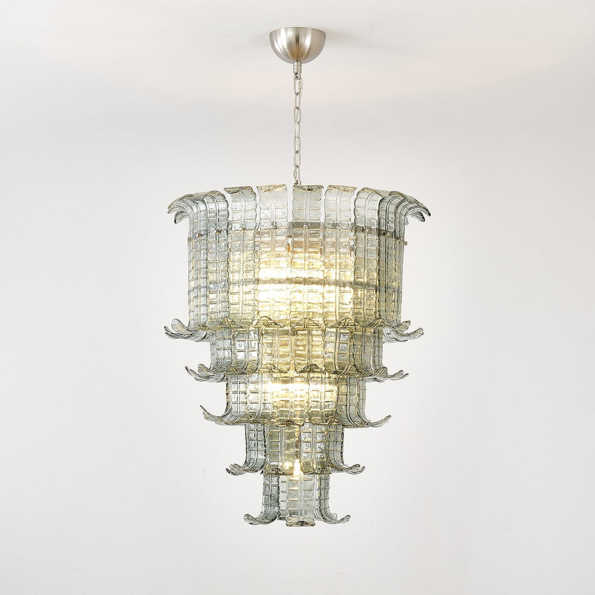 Yisk candelabru Cascade sticlă Murano În Trepte Vintage