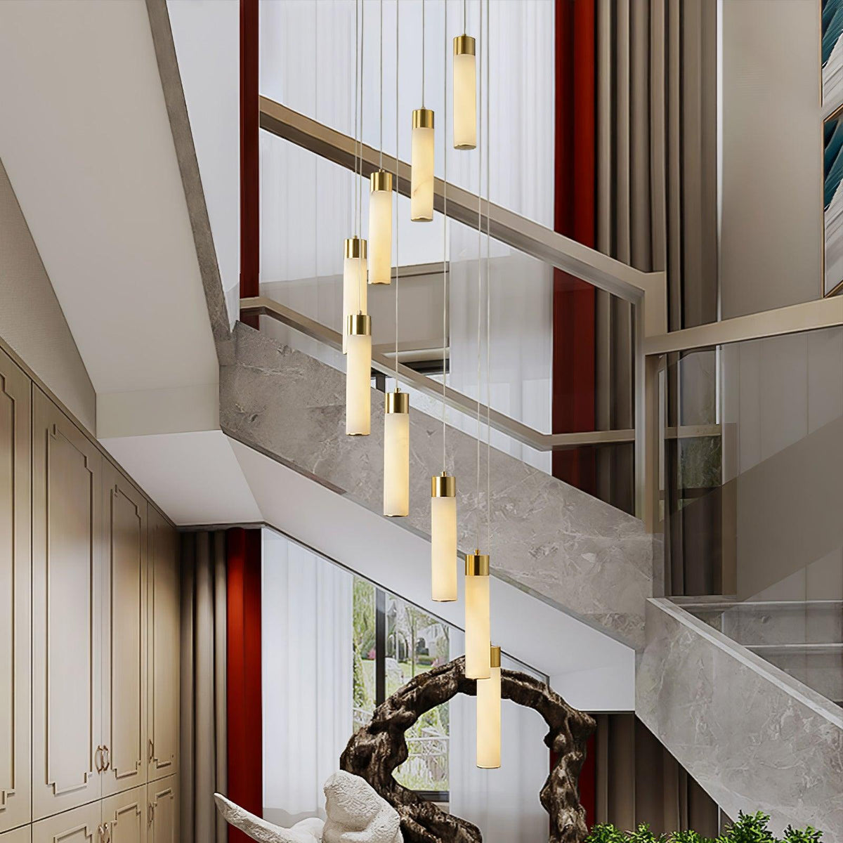 Aurelia modern alabastru candelabru Suspendat
