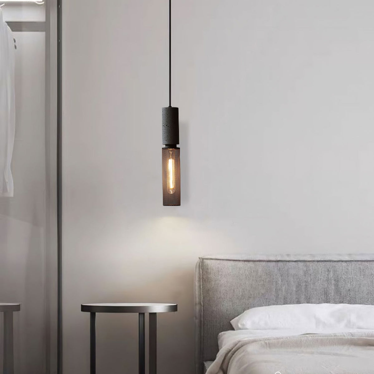 Lumeraine Cement Mesh lampă suspendată