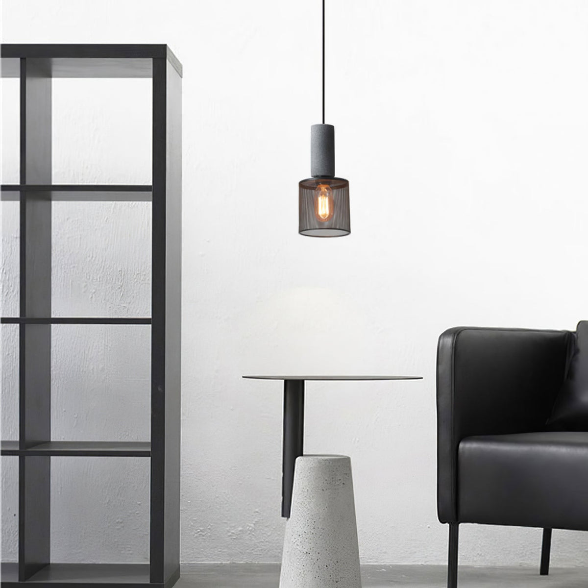 Lumeraine Cement Mesh lampă suspendată