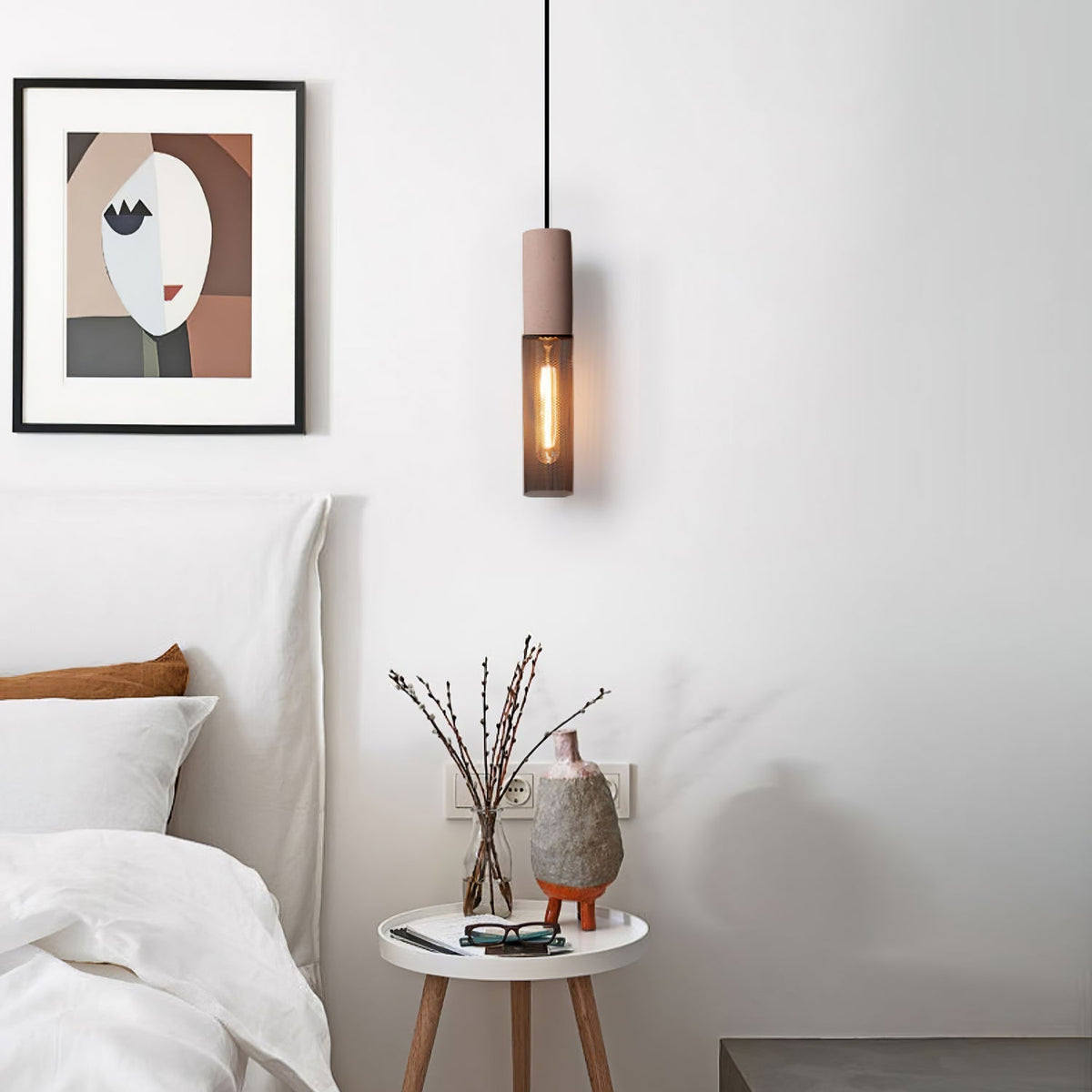 Lumeraine Cement Mesh lampă suspendată