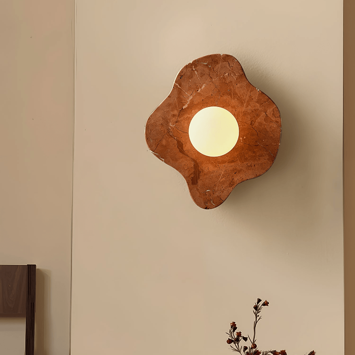 Bloom aplică de perete din marmură, rustică
