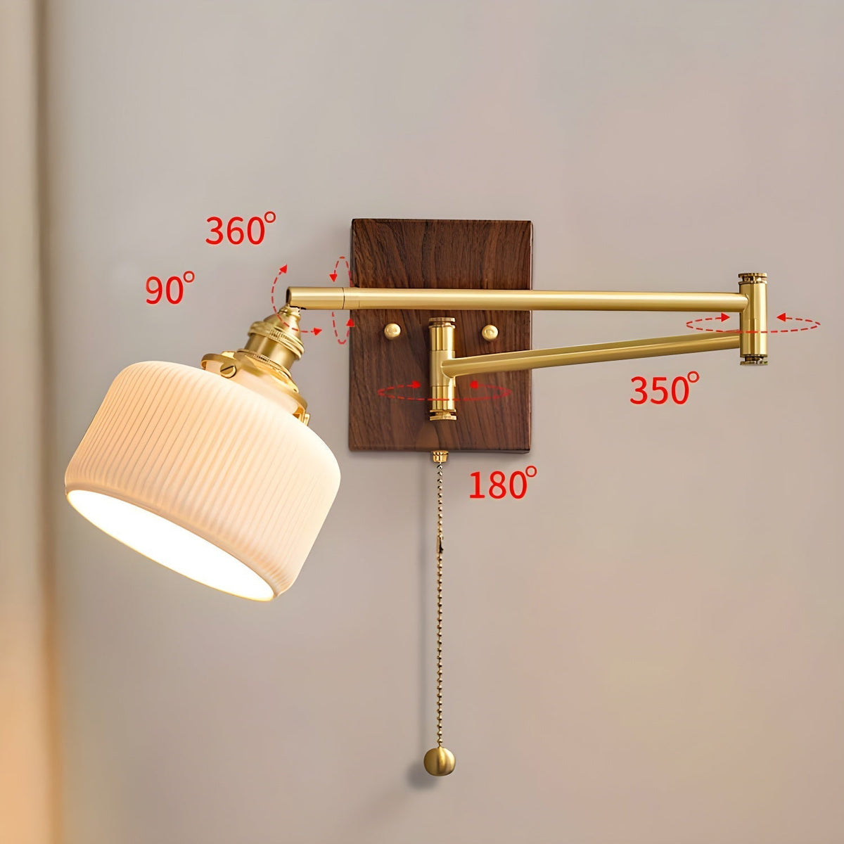 Elioaya aplică de perete unică cu geometrie ceramică și metal