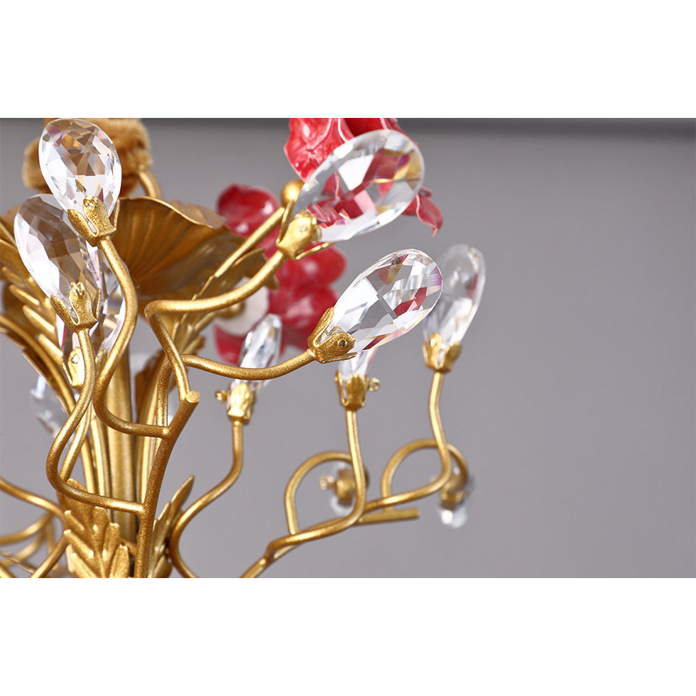 Candelabru Ceramic Rose Vine