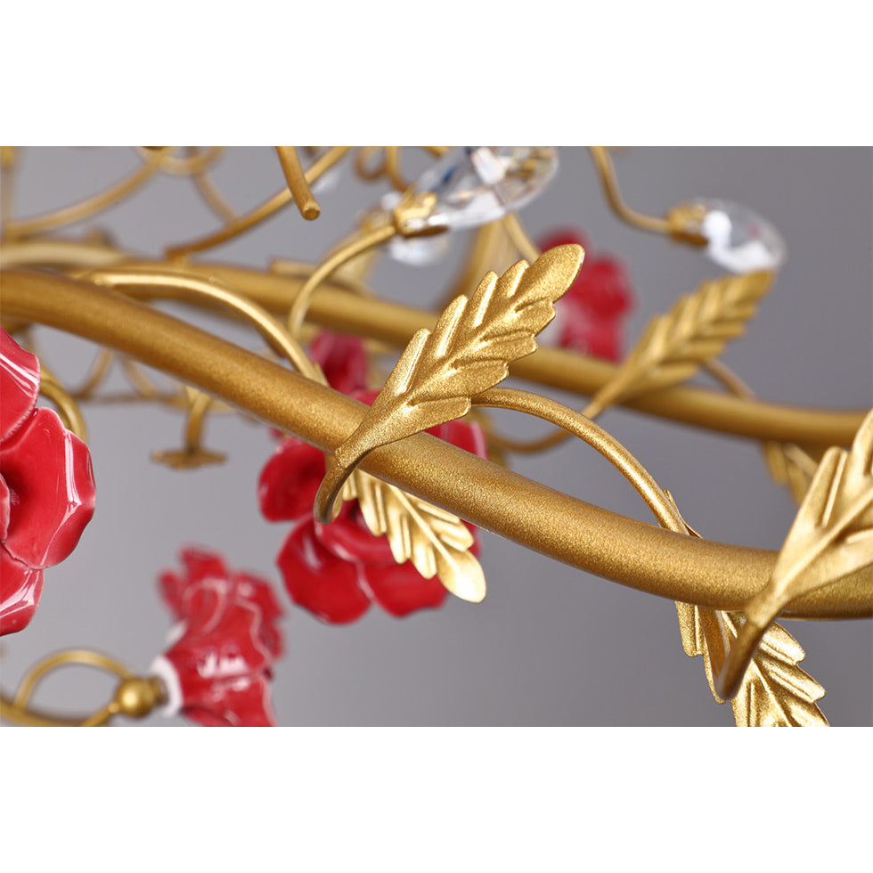 Candelabru Ceramic Rose Vine