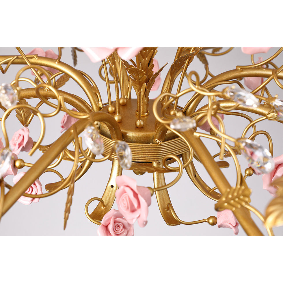 Candelabru Ceramic Rose Vine