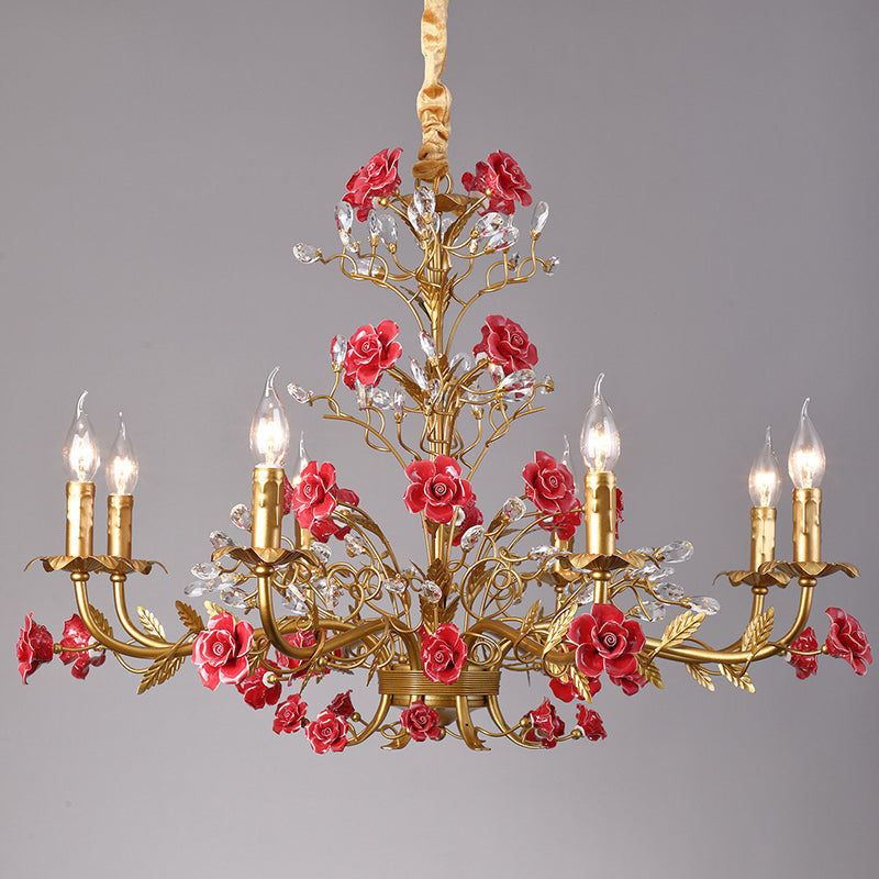 Candelabru Ceramic Rose Vine