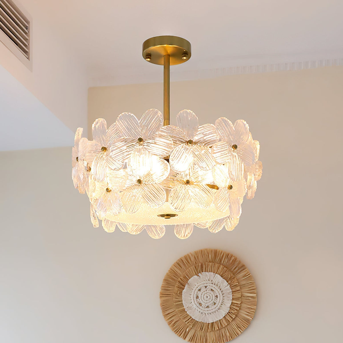 Hydrangea candelabru din sticlă