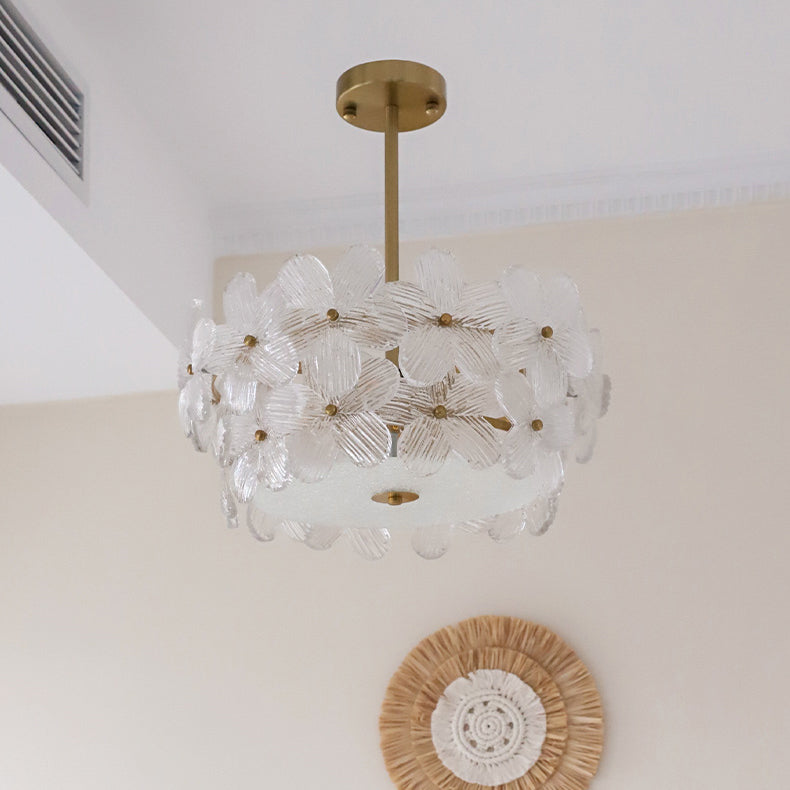 Hydrangea candelabru din sticlă