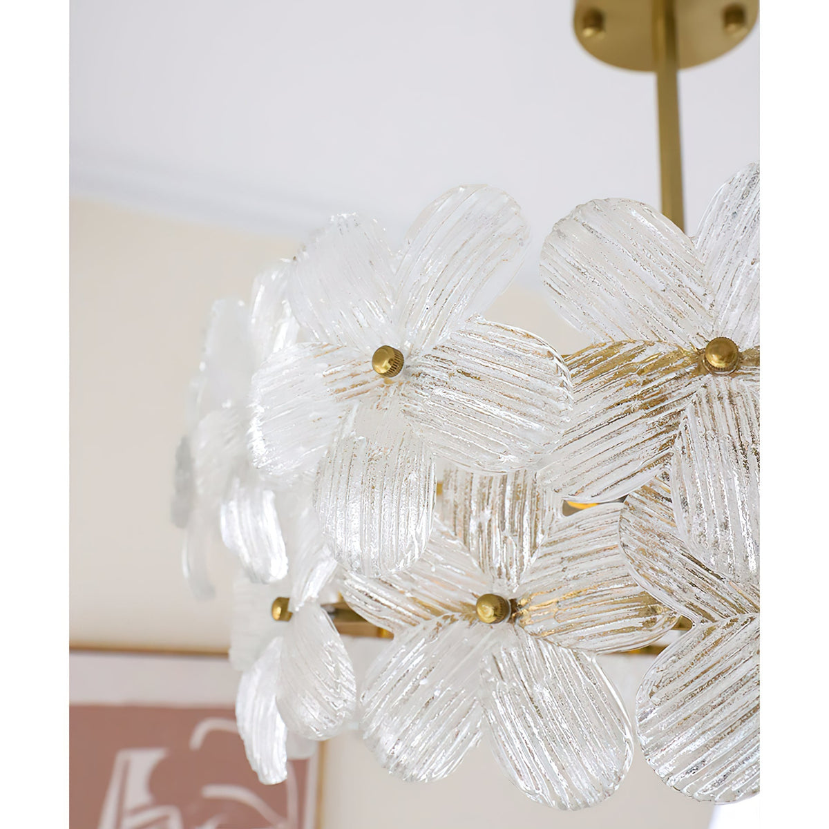 Hydrangea candelabru din sticlă