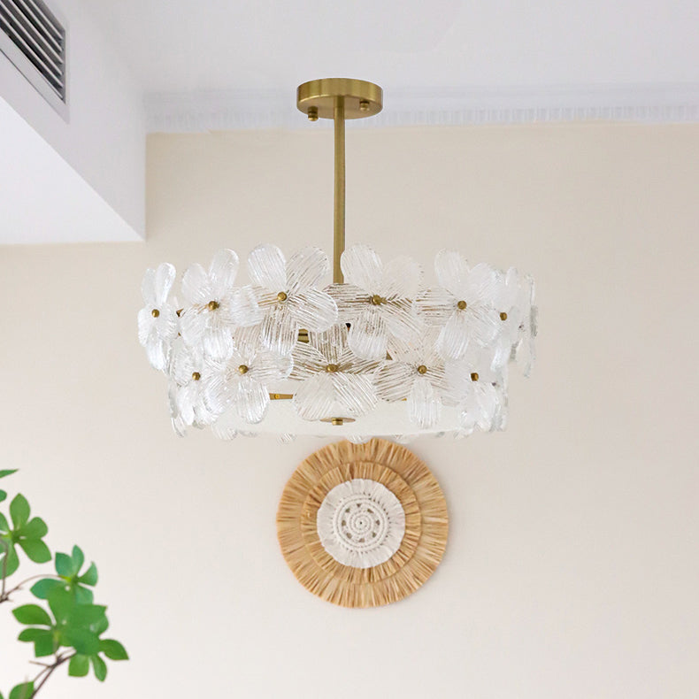 Hydrangea candelabru din sticlă