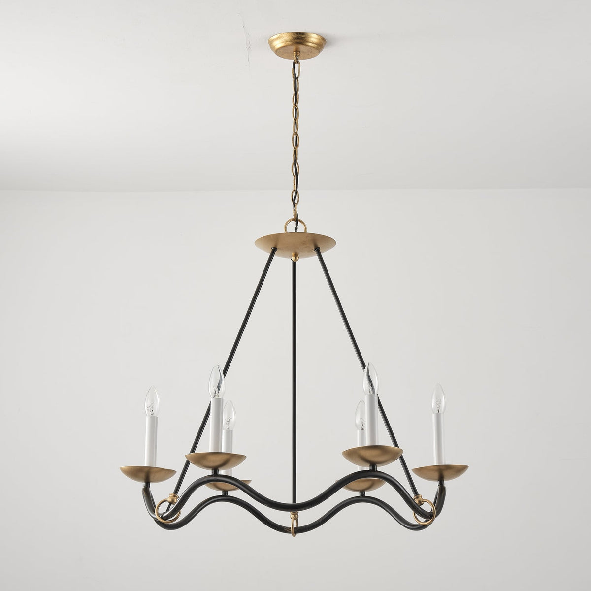 Evenor candelabru din alamă, elegant, vintage