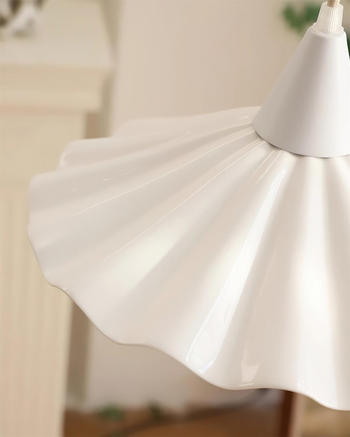 Zavo lampă suspendată albă din ceramică