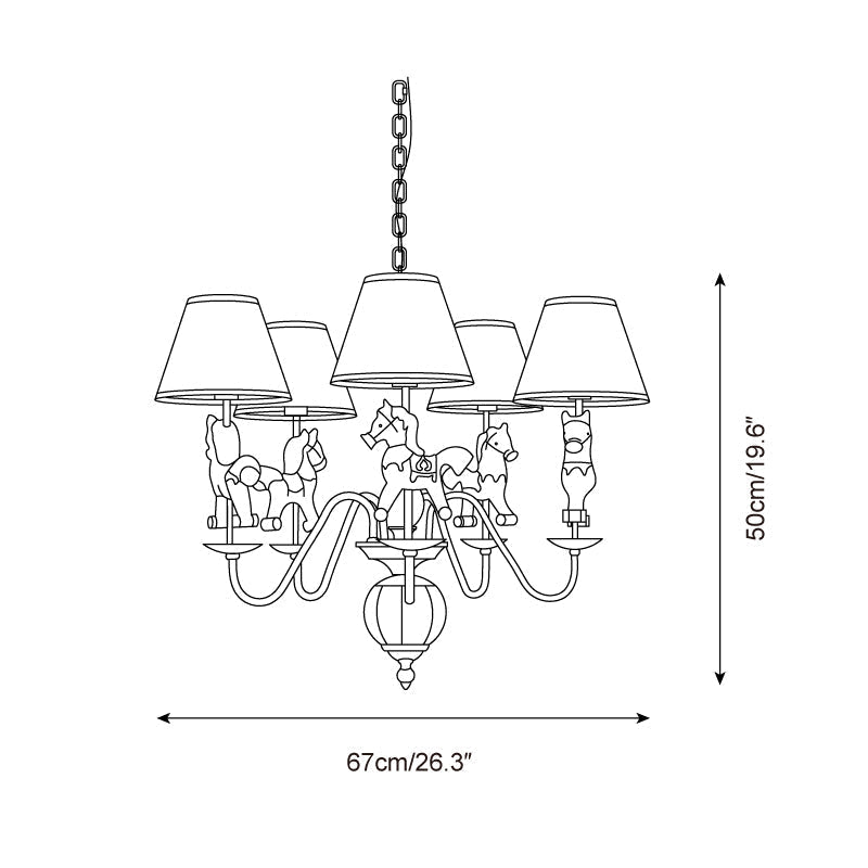 Solvian candelabru Carousel Copilărie Plăcut