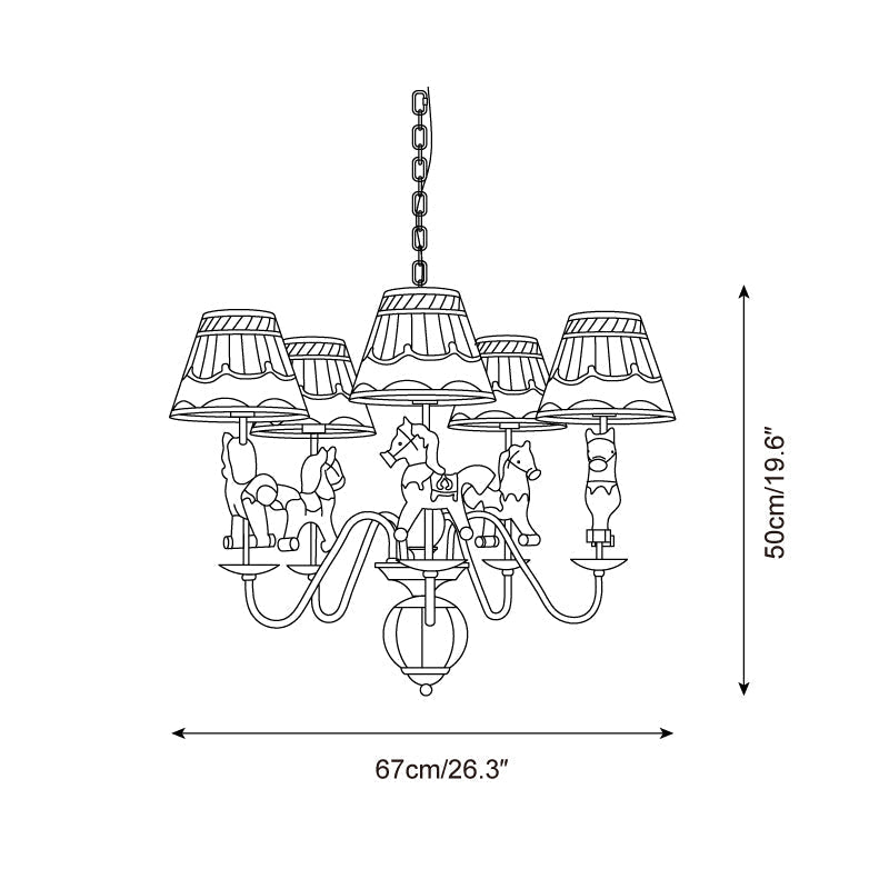 Solvian candelabru Carousel Copilărie Plăcut