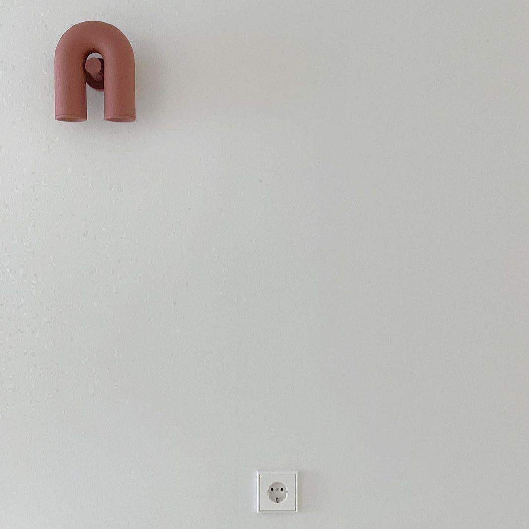 Arisha aplică de perete Design U LED metal, negru/Albastru/Gri/Roșu, dormitor