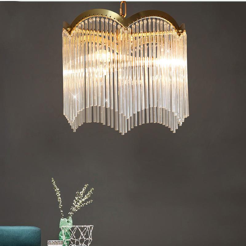 Liorivella candelabru  cu tijă de sticlă în formă de undă
