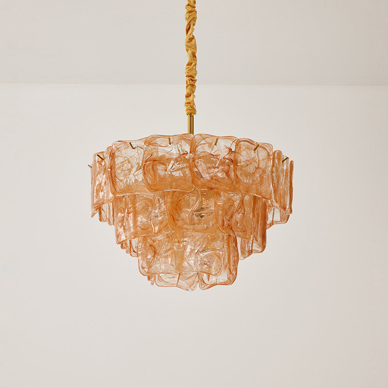 Ambelia candelabru etajat din sticlă