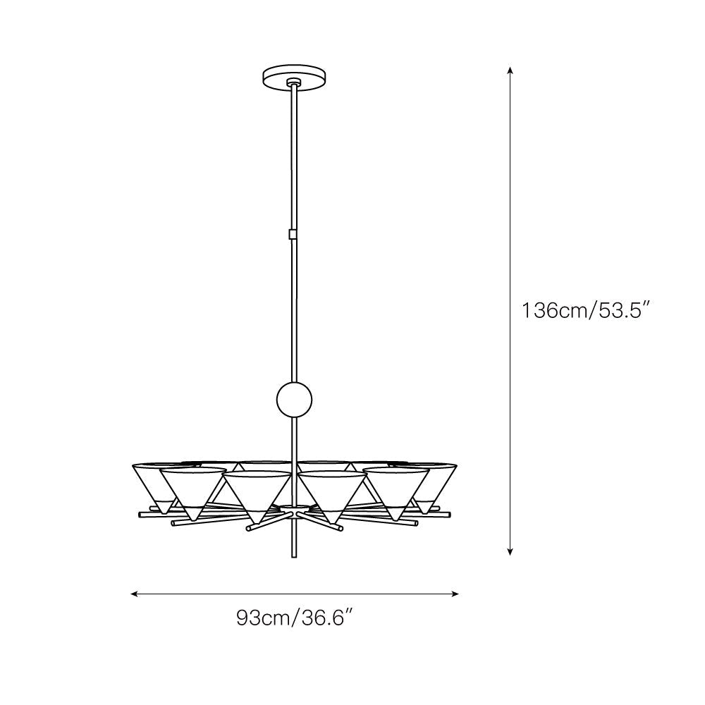 Saffron candelabru