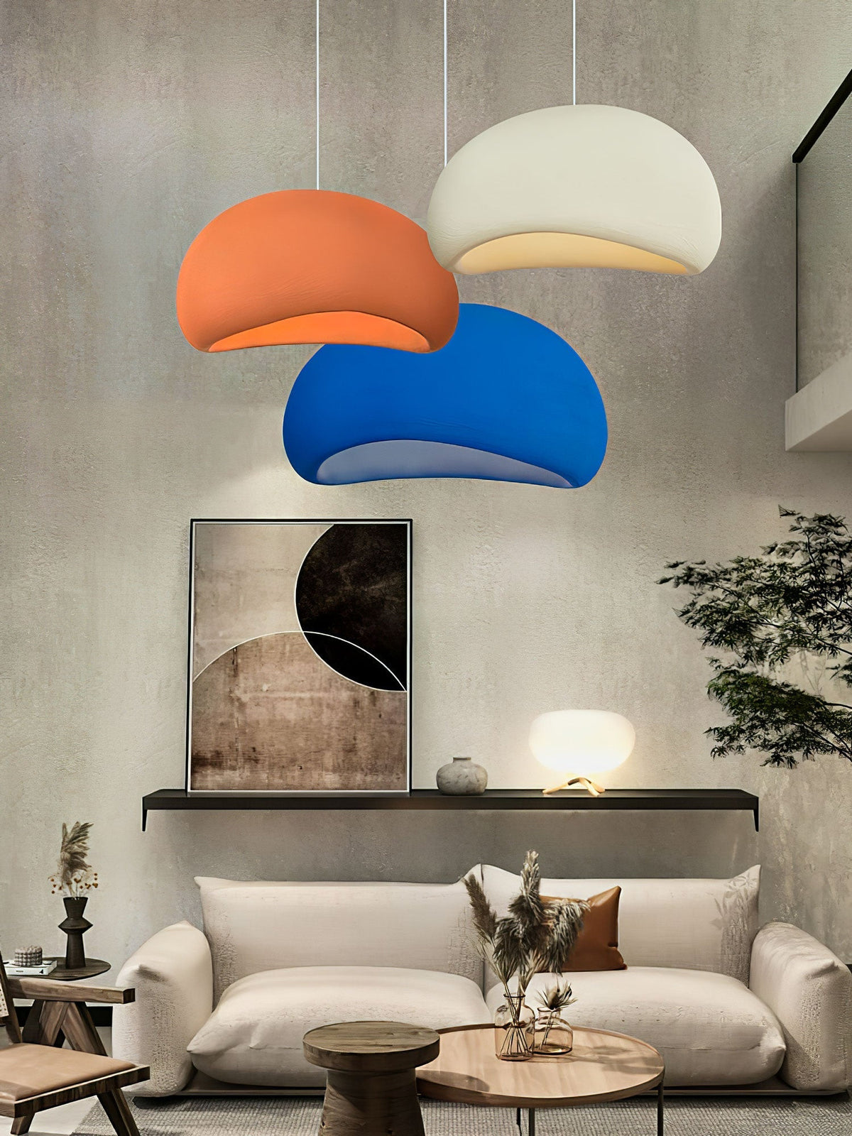 Ivinan lampă suspendată, minimalistă, în formă de nor