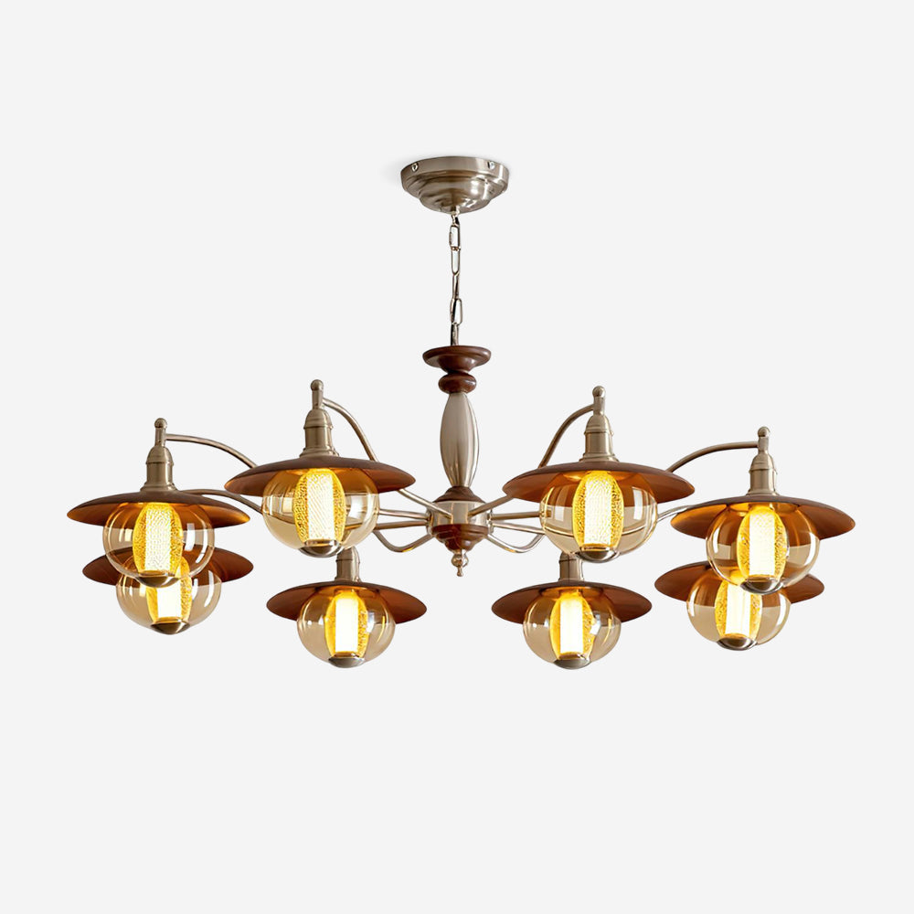 Velaleon candelabru, cu glob