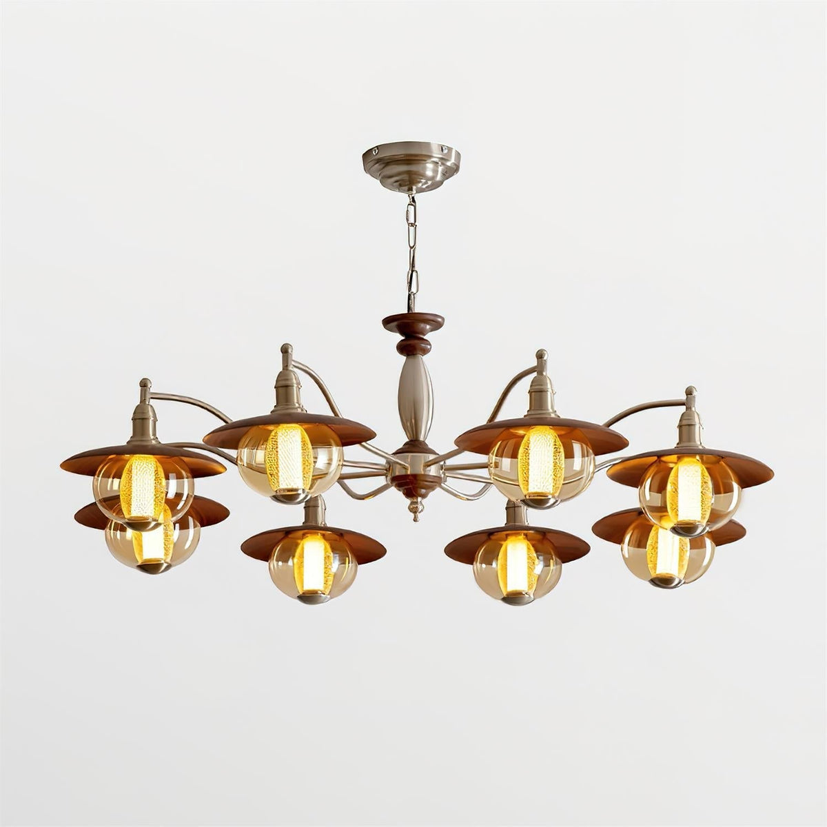 Velaleon candelabru, cu glob