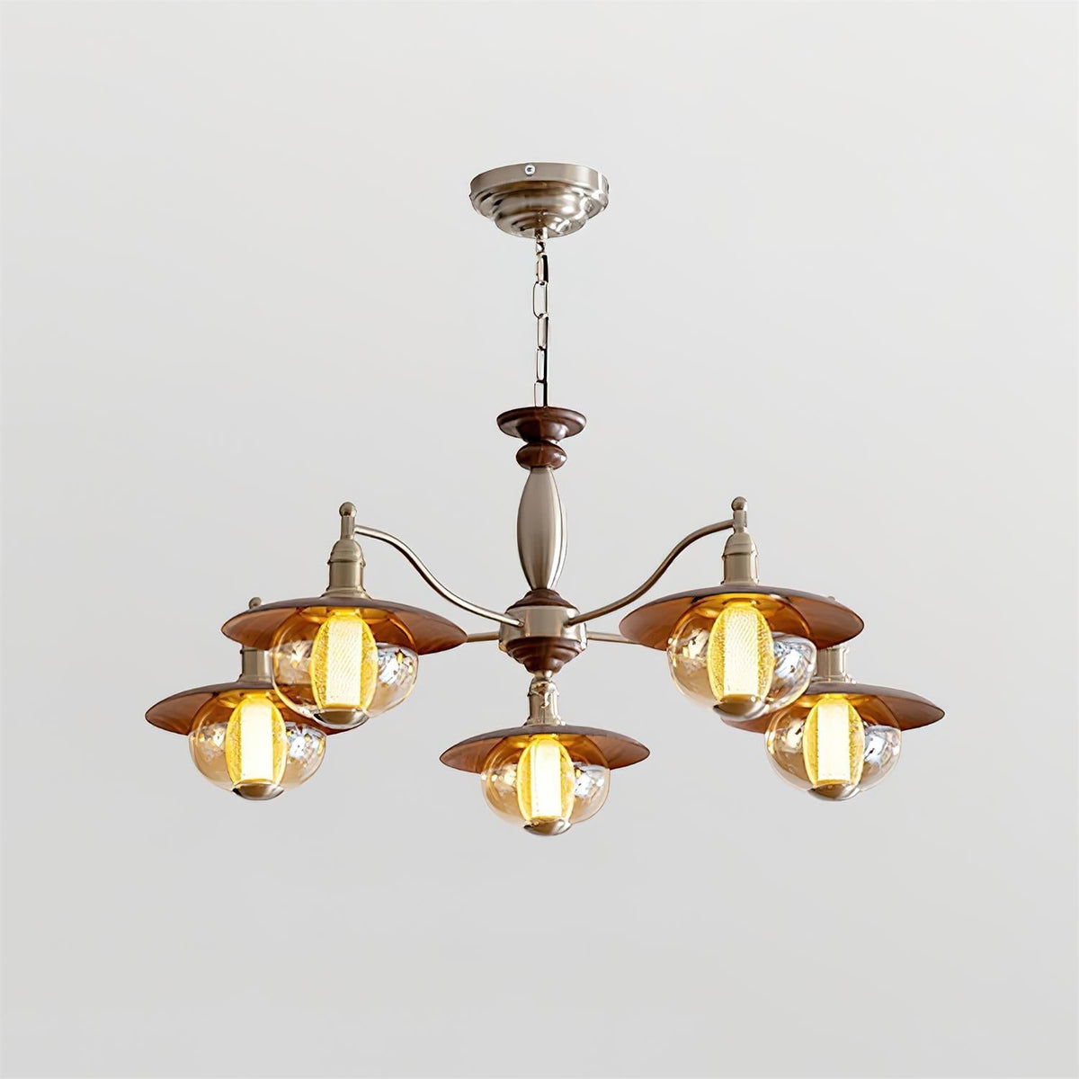 Velaleon candelabru, cu glob