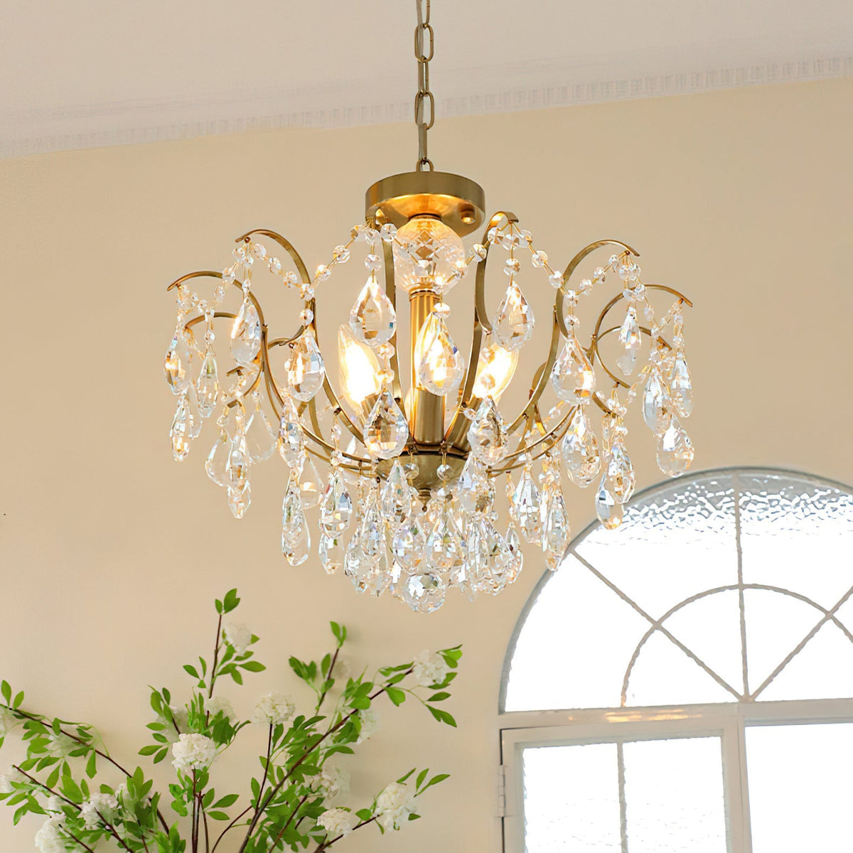 Eveloria candelabru din cristal