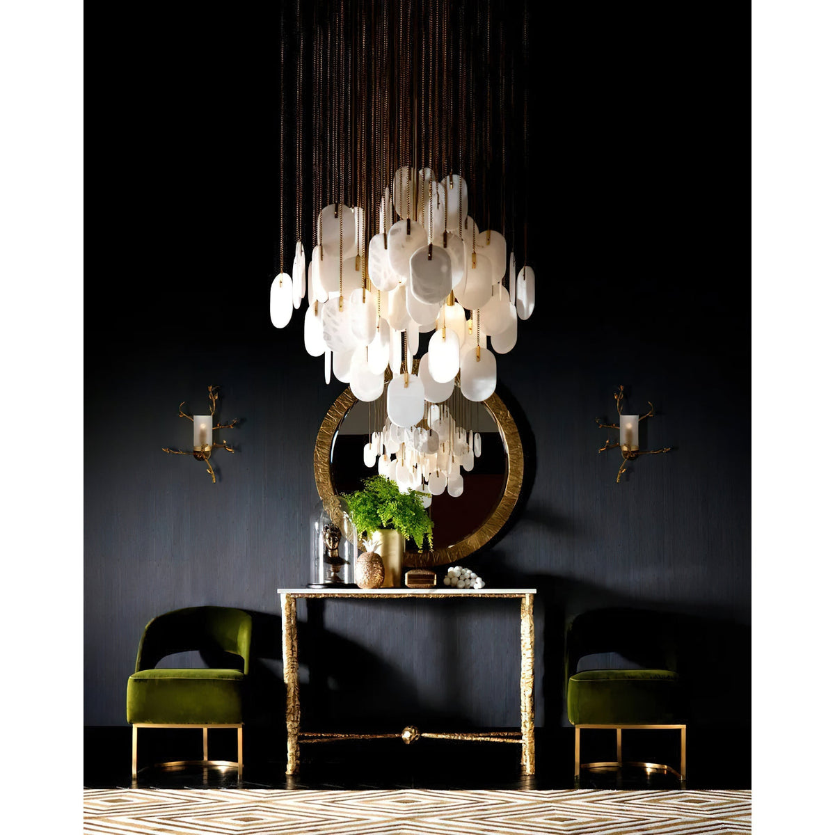 Nivivira candelabru din alabastru