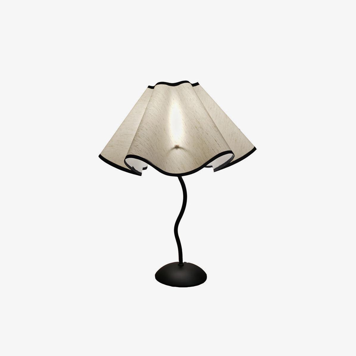 Luminova lampă de masă artistică cu abajur textil