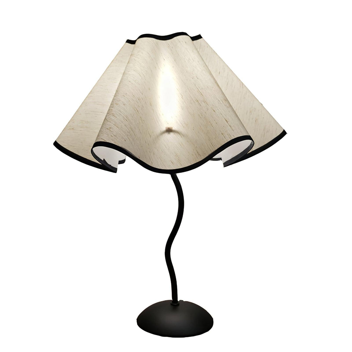 Luminova lampă de masă artistică cu abajur textil