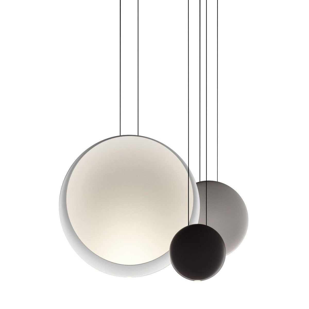 Arisha lampă suspendată modernă, metal, negru/alb/Verde/Gri
