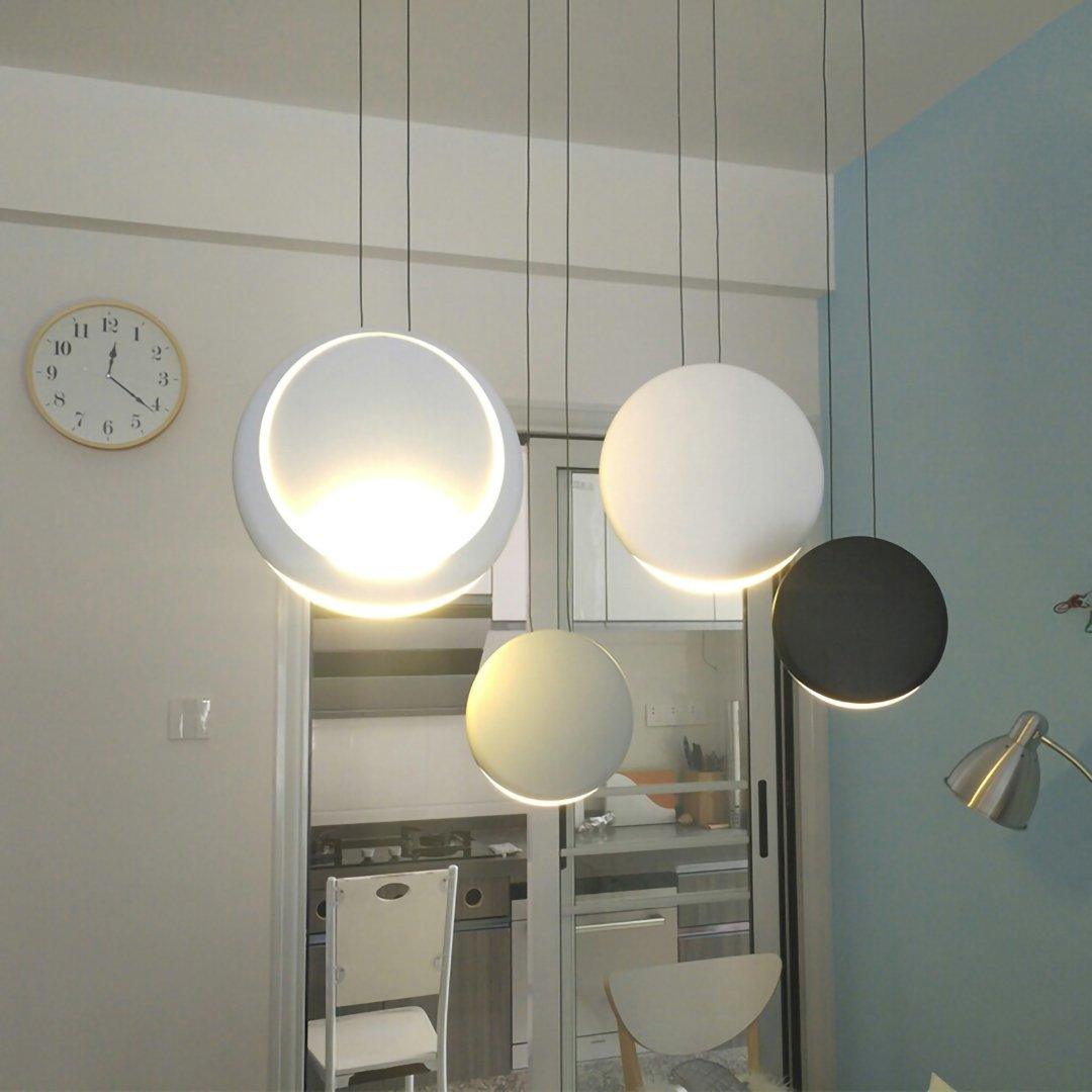 Arisha lampă suspendată modernă, metal, negru/alb/Verde/Gri