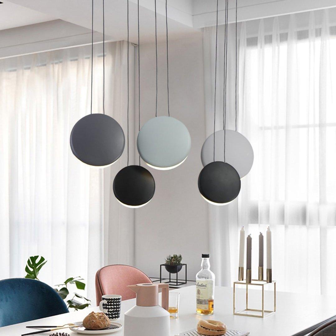 Arisha lampă suspendată modernă, metal, negru/alb/Verde/Gri
