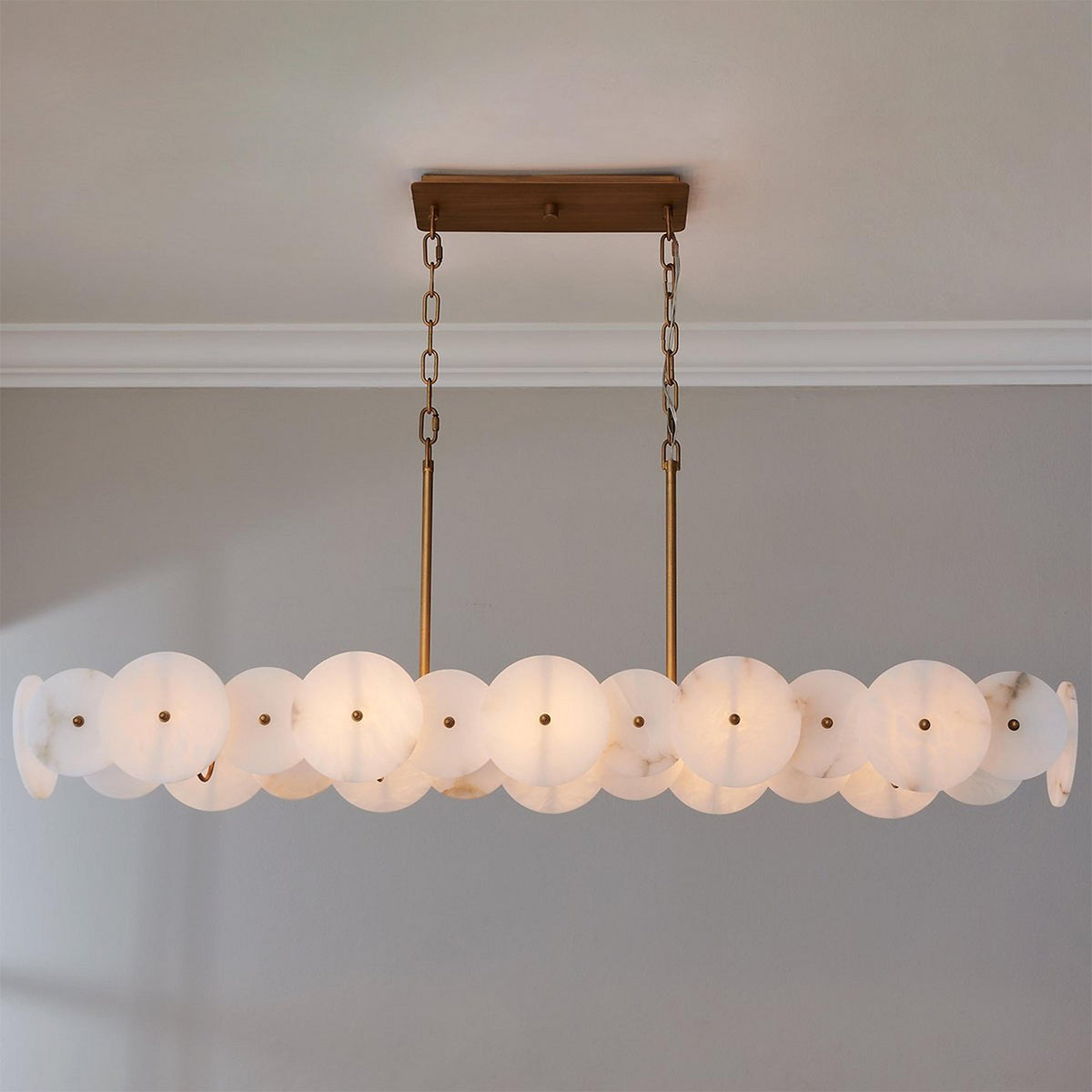 Avenoena candelabru liniar din alabastru