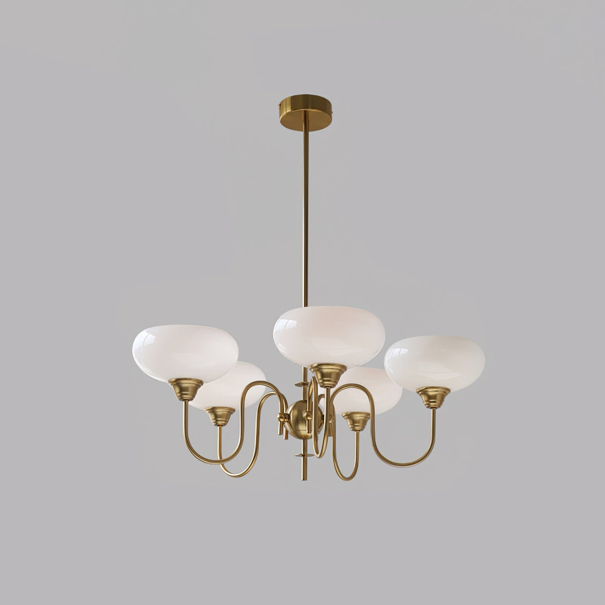 Silva Vintage LED metal Multi abajur Galben Becuri Lux living dormitor lampă suspendată, Aur/Crom, în culoare albă, în culoare crem